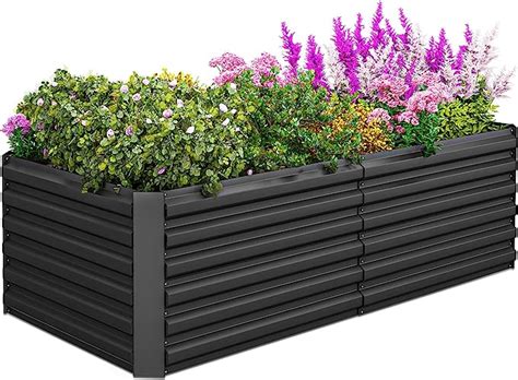 raised garden beds outdoor 8x4x2